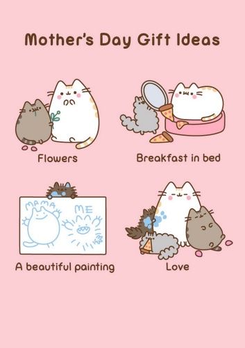 Pusheen Mother's Day Gift Ideas Greeting Card